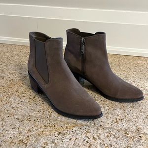 Blondo Suede Waterproof Brown Ankle Boots